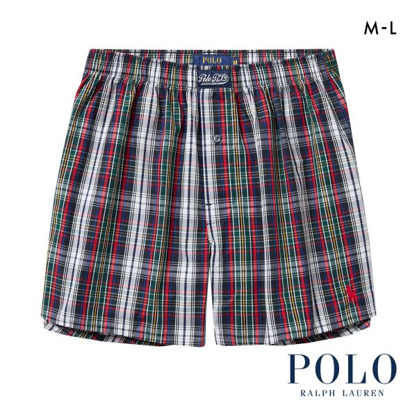 ポロ ラルフ ローレン Innes Plaid Woven Boxer トランクス 前あき メンズ アンダーウェア POLO RALPH LAUREN