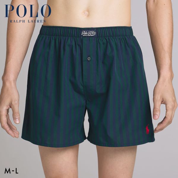 ポロ ラルフ ローレン Tie Stripe Woven Boxer トランクス 前あき メンズ アンダーウェア POLO RALPH LAUREN