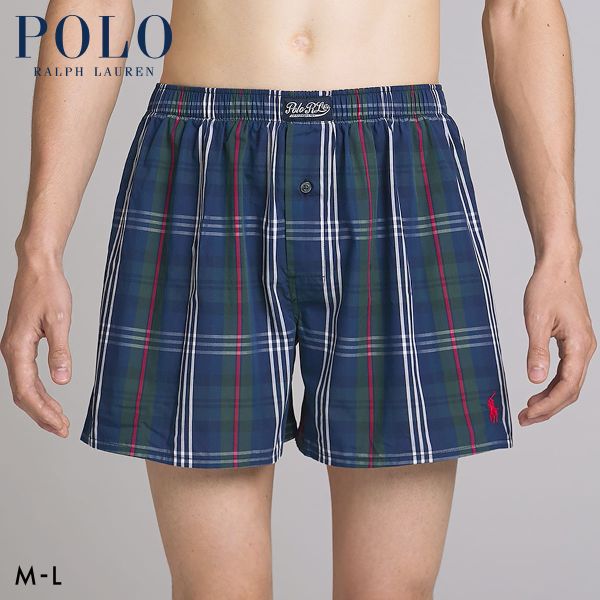 ポロ ラルフ ローレン Carson Plaid Woven Boxer トランクス 前あき メンズ アンダーウェア POLO RALPH LAUREN