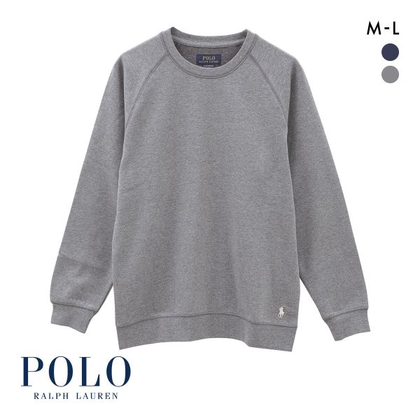 ポロ ラルフ ローレン ブラッシュドフリース ロングスリーブ クルーネック トップス メンズ ラウンジウェア POLO RALPH LAUREN