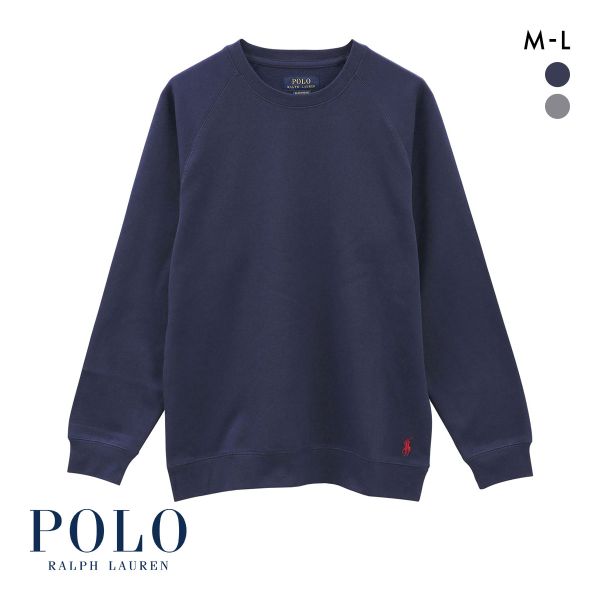 ポロ ラルフ ローレン ブラッシュドフリース ロングスリーブ クルーネック トップス メンズ ラウンジウェア POLO RALPH LAUREN