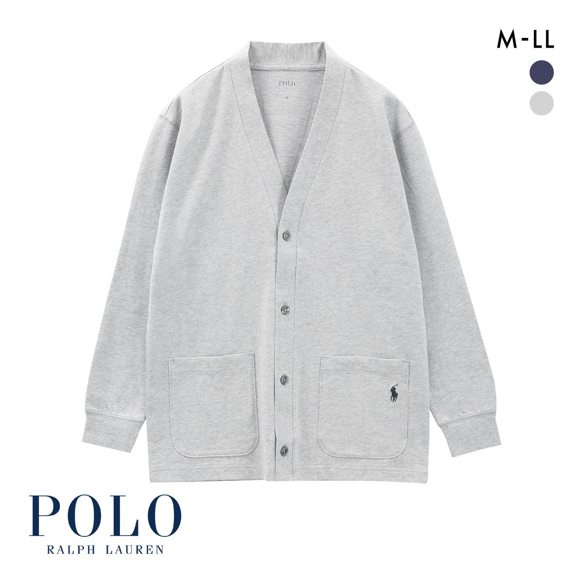 ポロ ラルフ ローレン Mini French Terry Cardigan カーディガン トップス メンズ ラウンジウェア POLO RALPH LAUREN(GY-グレー-M)