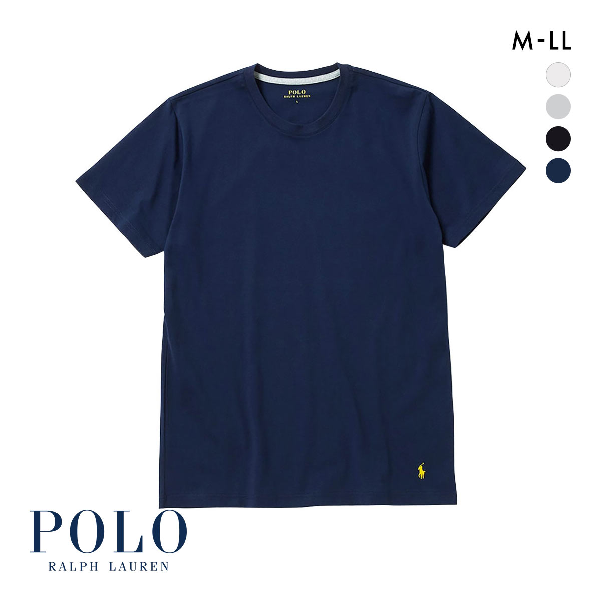 ポロ ラルフ ローレン Crew Neck Short Sleeve クルーネック Tシャツ 半袖 メンズ スリープウェア POLO RALPH LAUREN(NV-ネイビー-M)