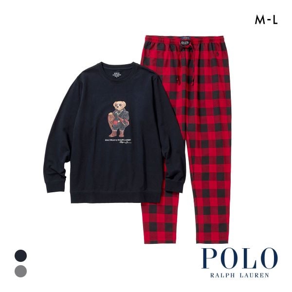ポロ ラルフ ローレン Holiday Bear Mini French Terry Sleepwear Set ルームウェア 上下セット メンズ スリープウェア POLO RALPH LAUREN