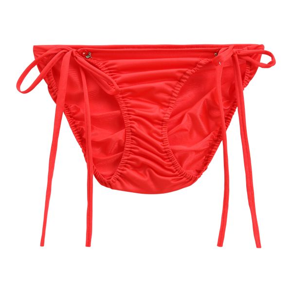 Fany 紐パン ショーツ セクシー フラワーモチーフ付き 横紐