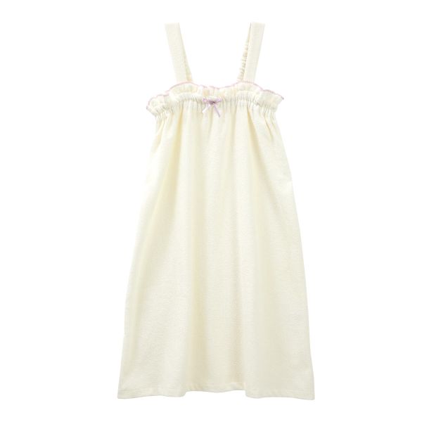 ルームウェア バスラップ 綿100％ レディース 着るタオル バスタオル バスローブ パイル 涼しい 汗 夏 薄手 リボン