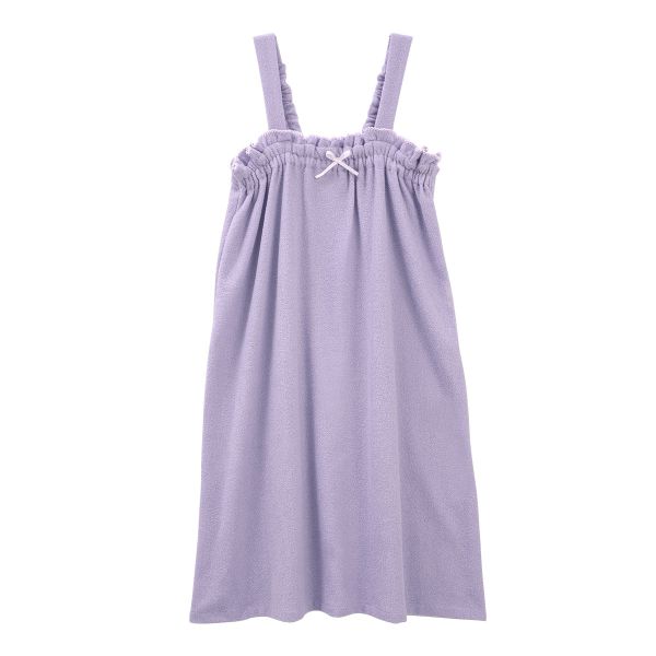 ルームウェア バスラップ 綿100％ レディース 着るタオル バスタオル バスローブ パイル 涼しい 汗 夏 薄手 リボン