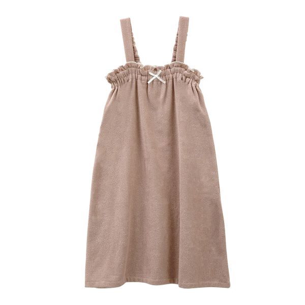 ルームウェア バスラップ 綿100％ レディース 着るタオル バスタオル バスローブ パイル 涼しい 汗 夏 薄手 リボン