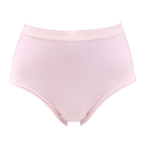 おなか2重で快適サポート 綿混 美腹 ウエストレース ショーツ