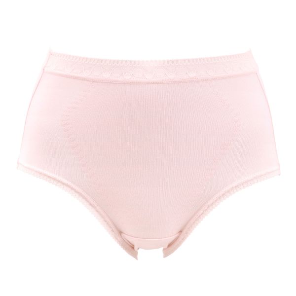 おなか2重で快適サポート 綿混 美腹 ウエストレース ショーツ