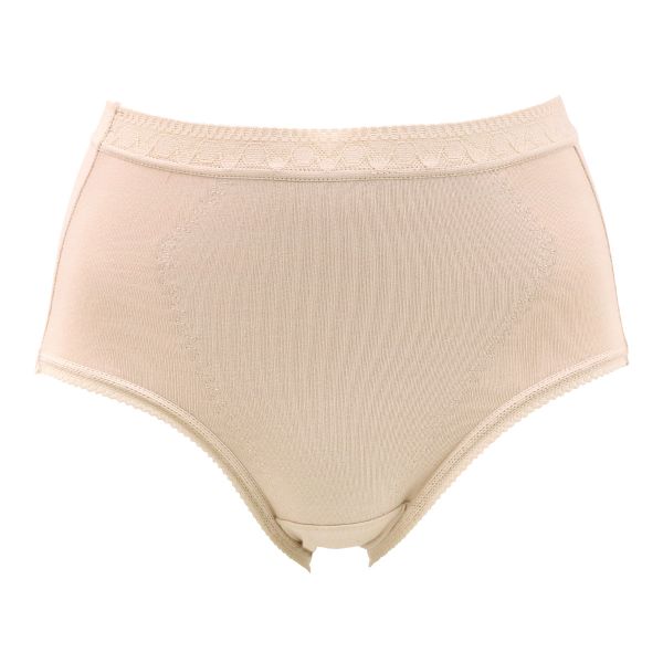 おなか2重で快適サポート 綿混 美腹 ウエストレース ショーツ