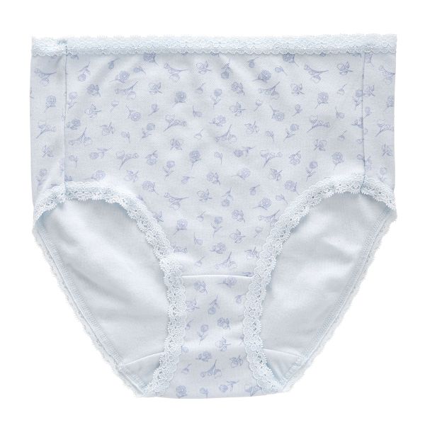 はきこみ深め 綿100％ ウエストレース フラワープリント リラックス スタンダード ショーツ M L LL 単品