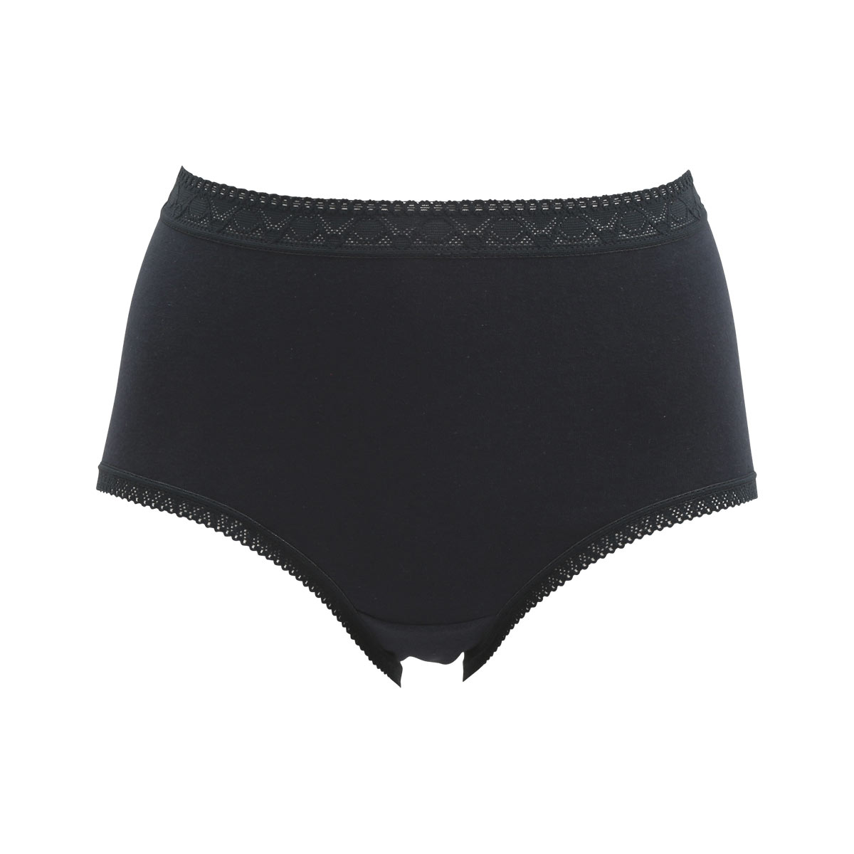 ヒップ美人 美尻メイク 脇スッキリ はきこみ深め 綿混 ショーツ(NV-ネイビー-M)