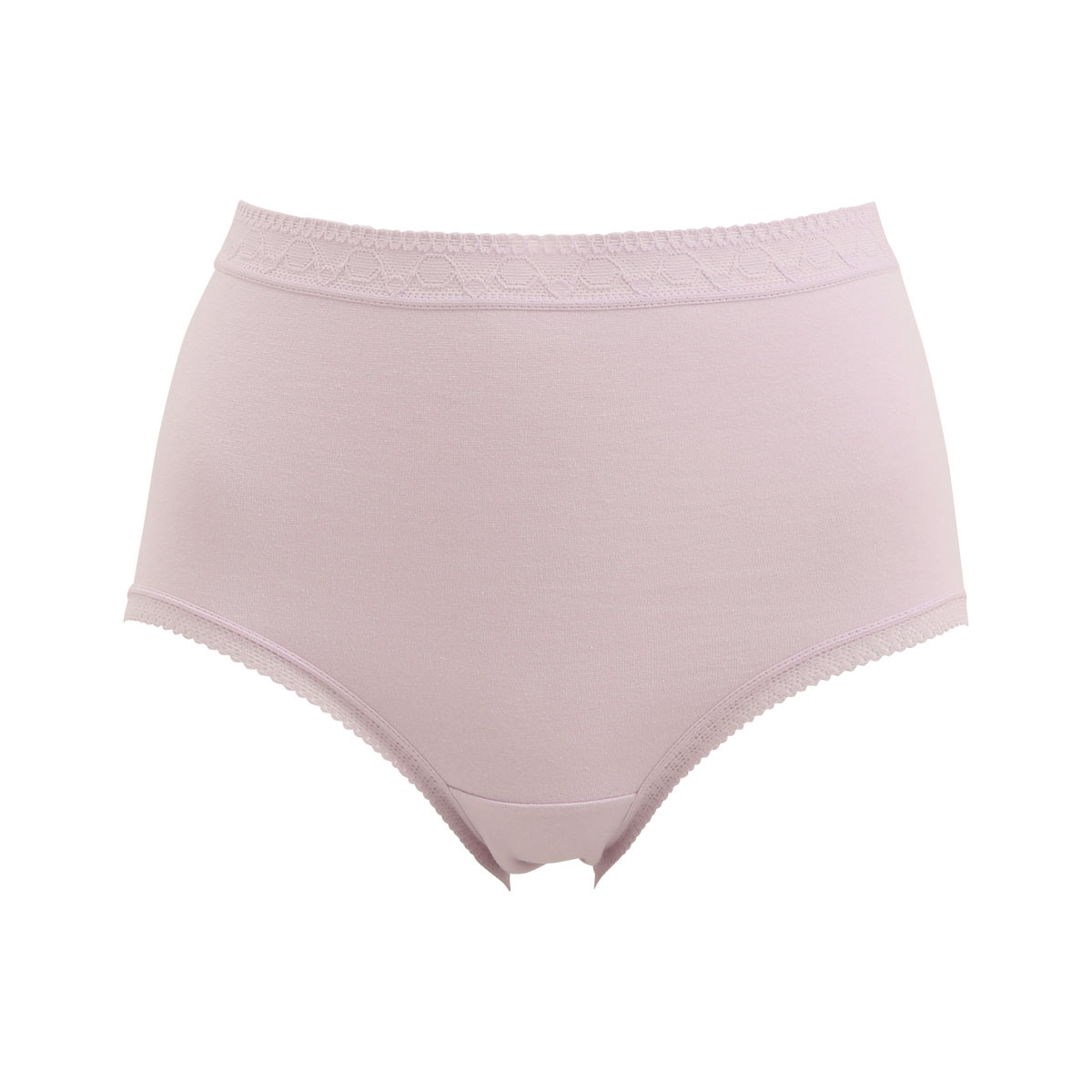 ヒップ美人 美尻メイク 脇スッキリ はきこみ深め 綿混 ショーツ(LPU-薄パープル-M)