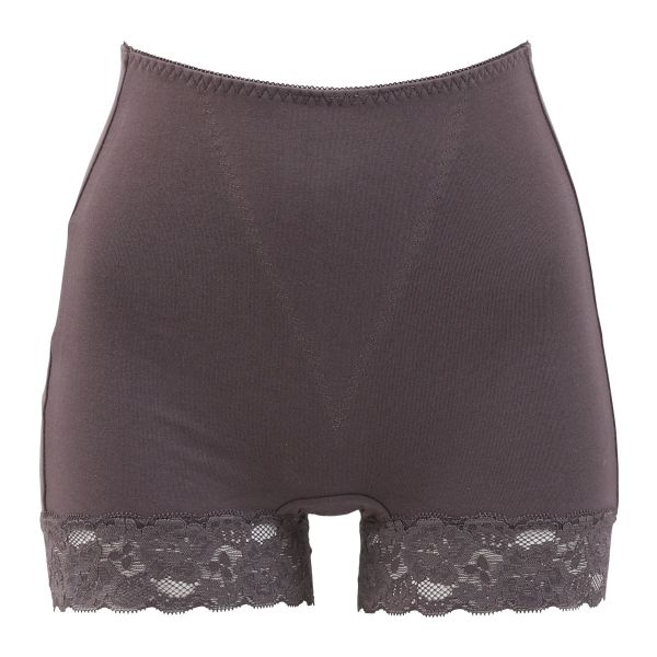 ヒップ美人 美尻メイク おなかライトサポート ソフトタッチ 足口レース 一分丈 綿混 ショーツ ガードル