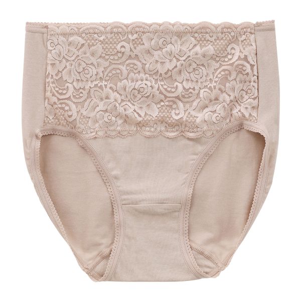 綿たっぷり おしりすっぽり フィットショーツ 綿混 ノーマルショーツ M L LL