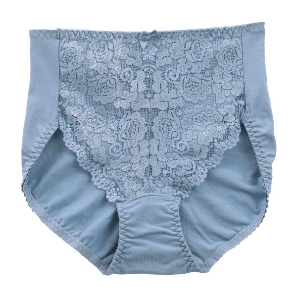 ヒップ美人 ショーツ 美尻メイク&おなかサポート 足口 レース 綿混 サポート