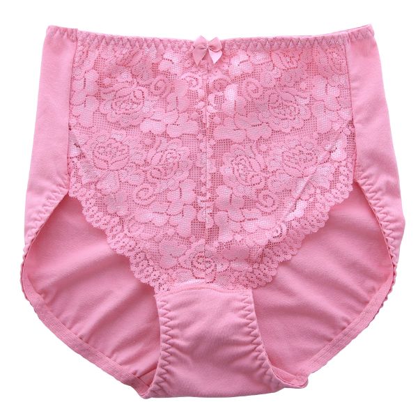 ヒップ美人 ショーツ 美尻メイク&おなかサポート 足口 レース 綿混 サポート