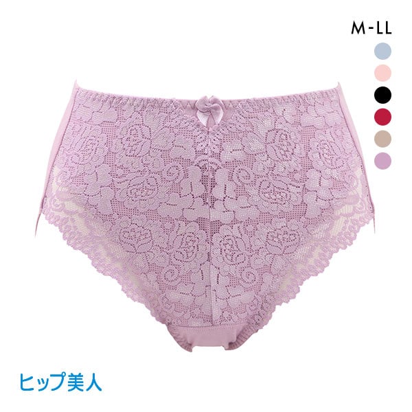 ヒップ美人 ショーツガードル ショーツ あしくちすっきり 足口 レース 綿混 サポート