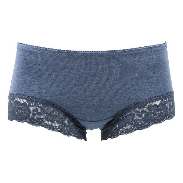 サニタリーショーツ 羽つきナプキン対応 綿混 生理用 シンプル レース 単品