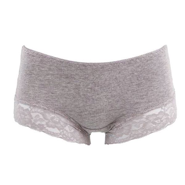 サニタリーショーツ 羽つきナプキン対応 綿混 生理用 シンプル レース 単品