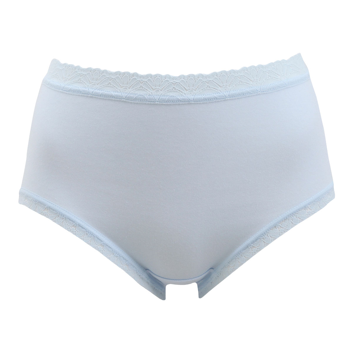 クロスコ KUROSUCO 日本製 綿混 お腹すっぽりFit ノーマルショーツ(SX-サックス-M)