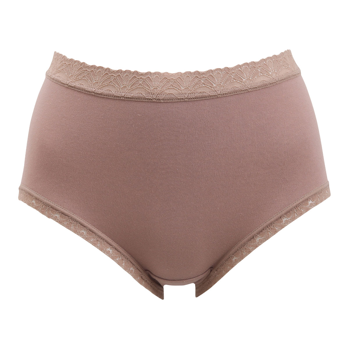 クロスコ KUROSUCO 日本製 綿混 お腹すっぽりFit ノーマルショーツ(BR-ブラウン-M)