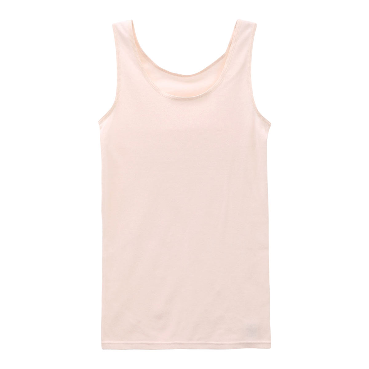 クロスコ KUROSUCO タンクトップ インナー 日本製 やわらか 綿混 両脇縫い目なし(PI-ピンク-M)