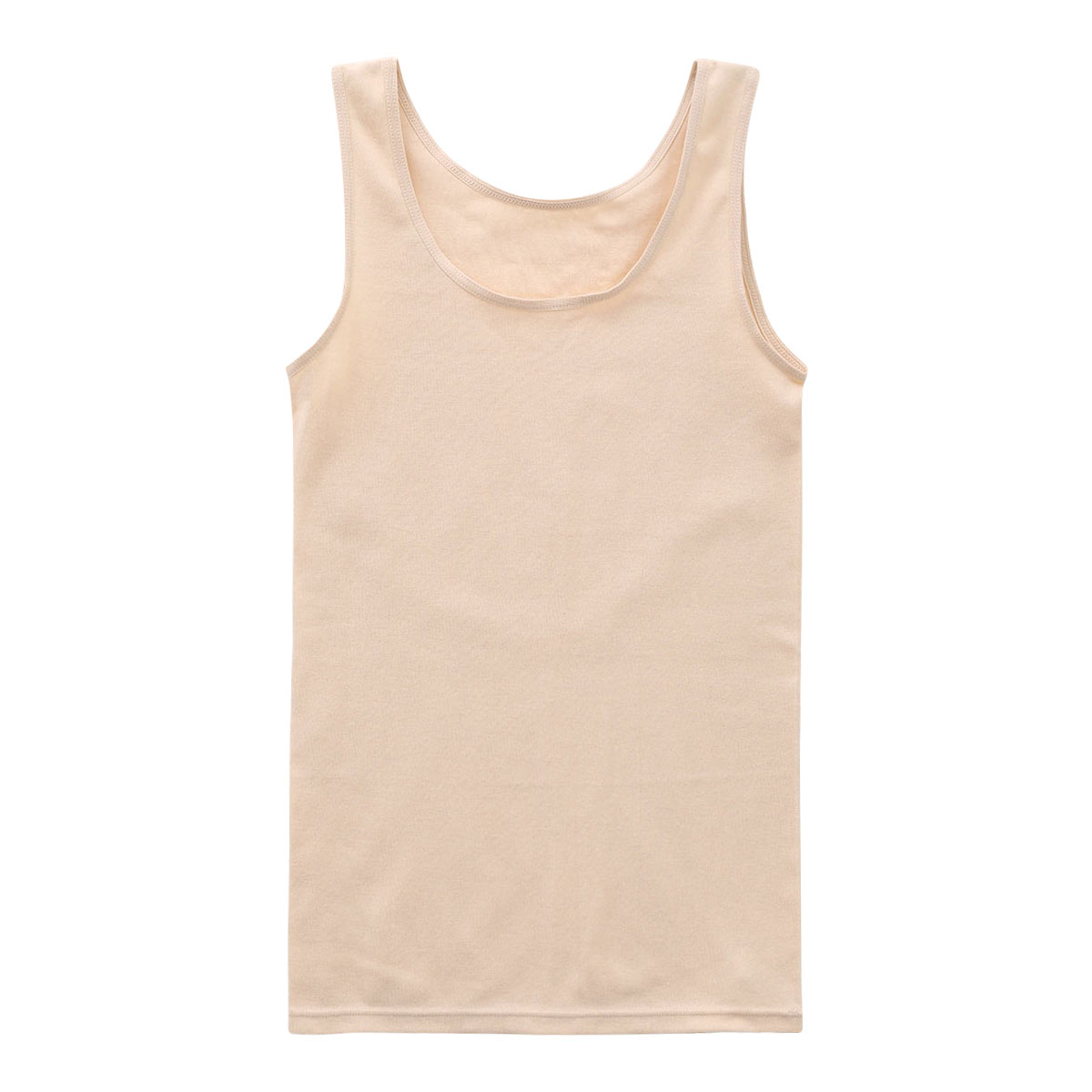 クロスコ KUROSUCO タンクトップ インナー 日本製 やわらか 綿混 両脇縫い目なし(MO-モカ-M)