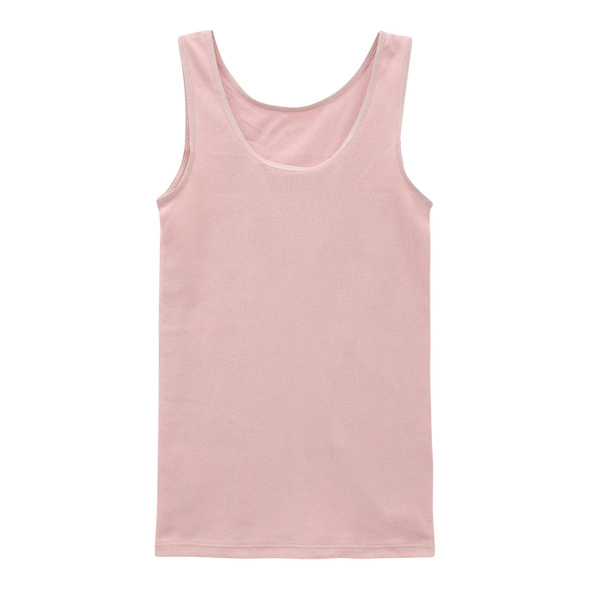 クロスコ KUROSUCO タンクトップ インナー 日本製 やわらか 綿混 両脇縫い目なし(ROP-ローズピンク-M)