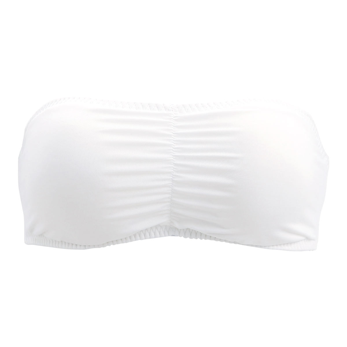 無地 チューブブラ 下厚パッド入り バンドゥブラ バンドゥ ブラカバー(OW-オフホワイト-M)