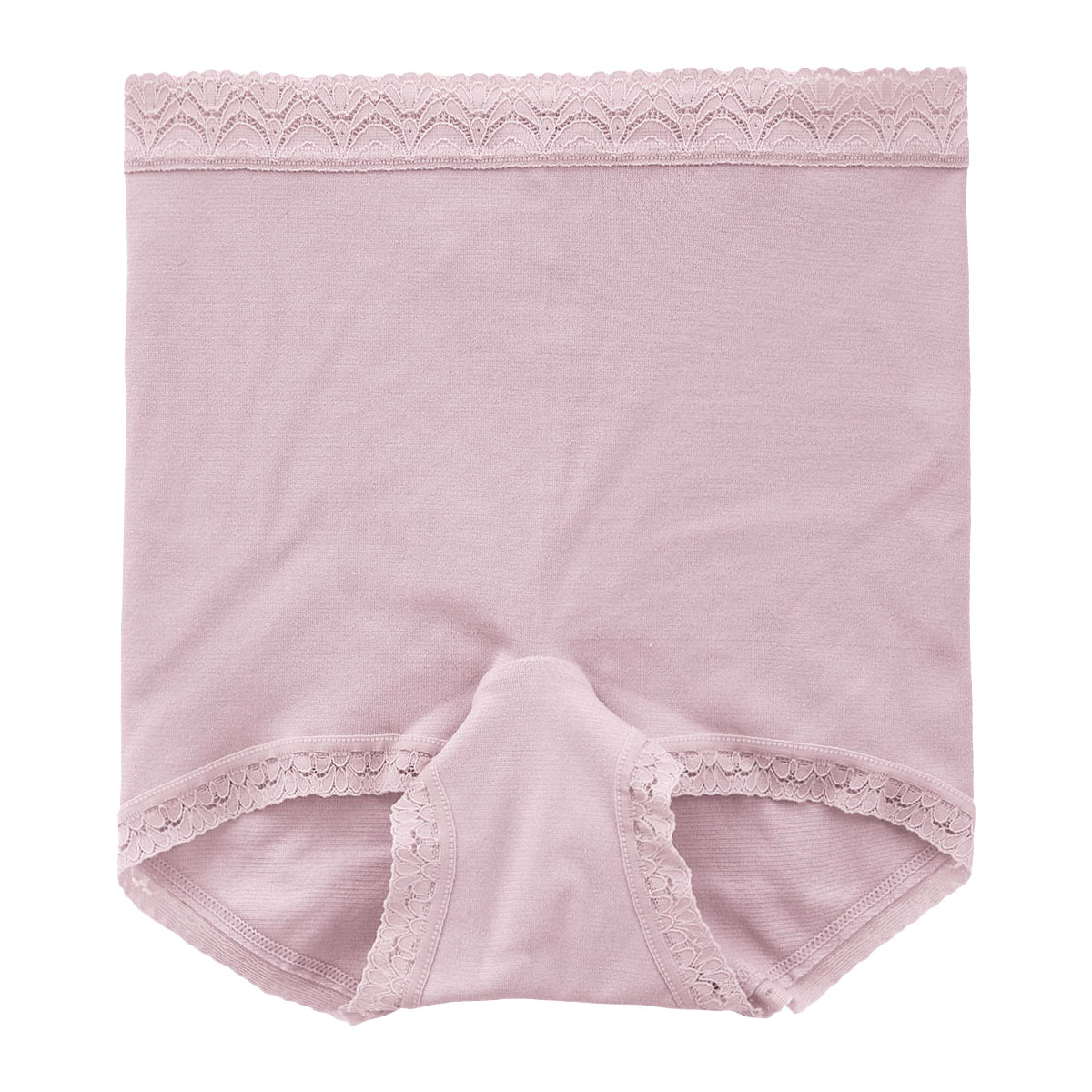 クロスコ KUROSUCO ショーツ お腹すっぽり 深め ハイウエスト 一分丈 日本製 綿混 ストレッチ 単品(RO-ローズ-M)