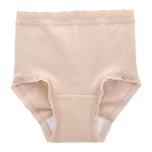 吸水スパンショーツ 吸水ショーツ 日本製 綿混 お腹すっぽりFit 軽失禁 消臭 レディース 単品