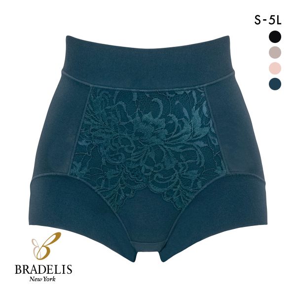 ブラデリス 美尻補正 綿混ビューティーメイクショーツ フィットショーツ S-5L サポート おしりすっぽり 吸汗 消臭 BRADELIS NY PEACE