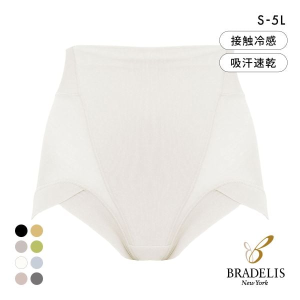ブラデリス 綿混楽々デイリー フィットショーツ S-5L 深ばき ソフト おなかおさえ 吸汗速乾 接触冷感 おしりすっぽり 美尻