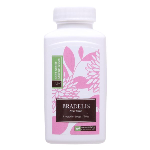 ブラデリスニューヨーク ランジェリーソープ 洗濯用洗剤 パウダー 150g 約30-60回分 クエン酸 重曹 黄ばみ予防 血液汚れ つけ置き5分 カナダ産 BRADELIS NY(－--)