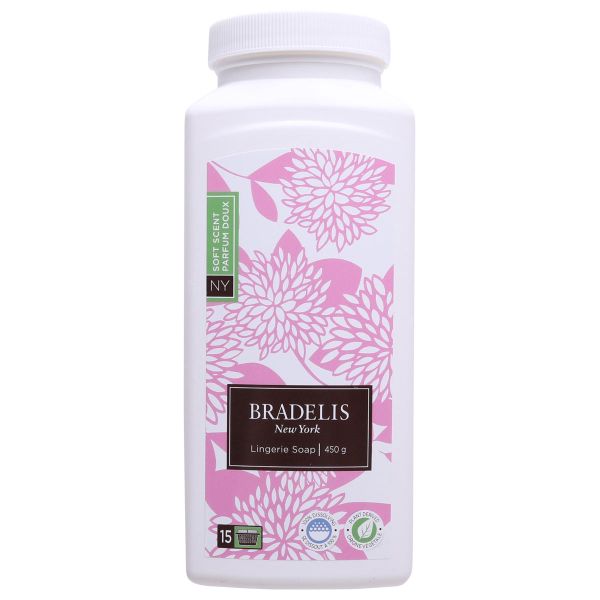 ブラデリスニューヨーク ランジェリーソープ 洗濯用洗剤 パウダー 450g 約90-180回分 クエン酸 重曹 黄ばみ予防 血液汚れ つけ置き5分 カナダ産 BRADELIS NY