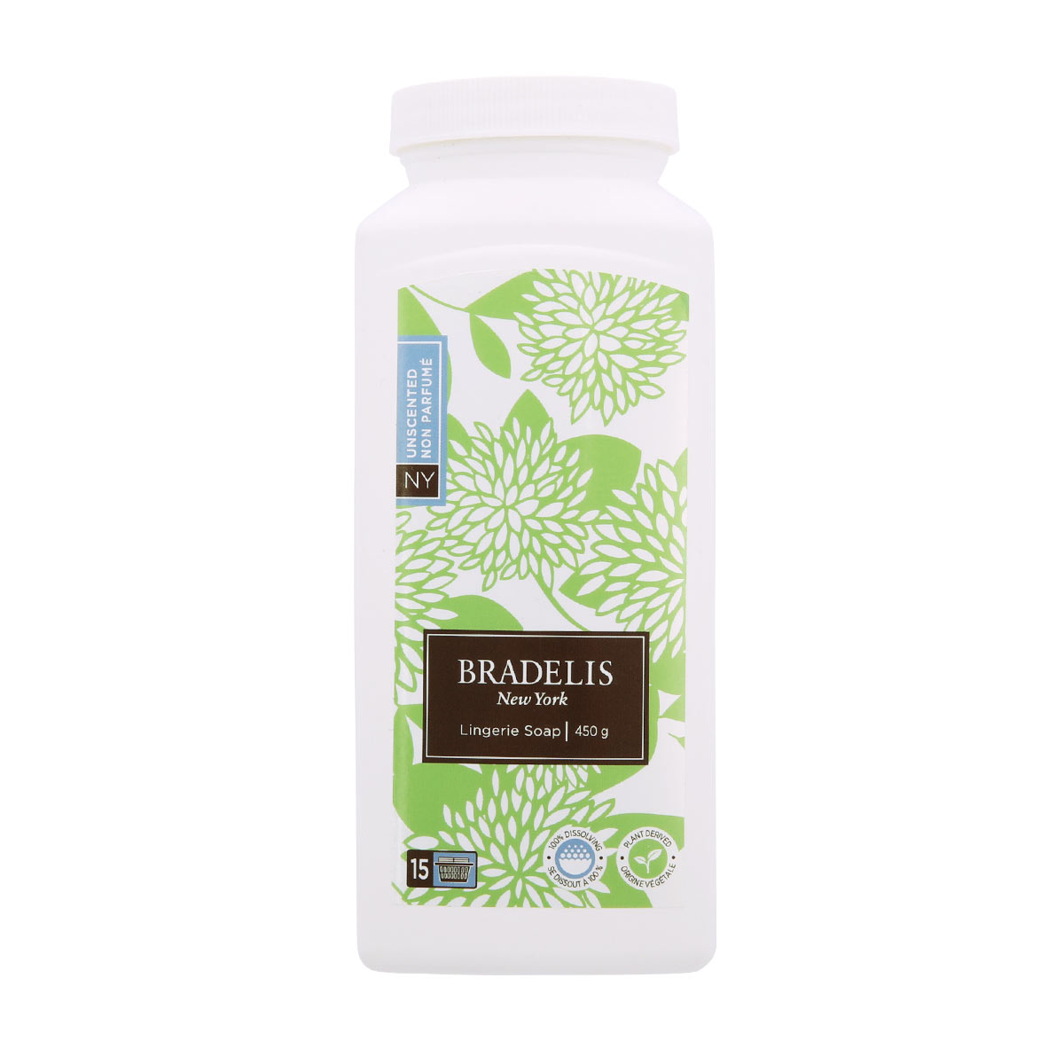 ブラデリスニューヨーク BRADELIS NY ランジェリーソープ パウダー 無香料 洗濯用洗剤 450g 約90-180回分 カナダ産(WH-ホワイト-450g)