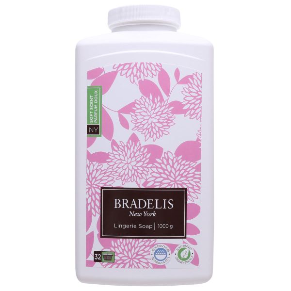 ブラデリスニューヨーク ランジェリーソープ 洗濯用洗剤 パウダー 1000g 約200-400回分 クエン酸 重曹 黄ばみ予防 血液汚れ つけ置き5分 カナダ産 BRADELIS NY