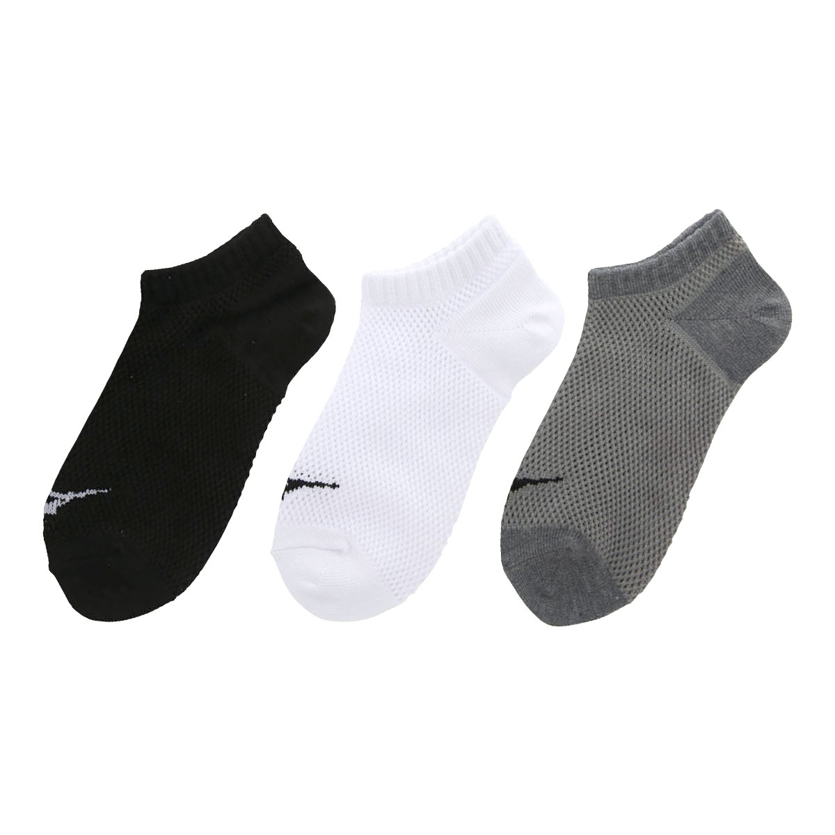 ミズノ MIZUNO メッシュ ソックス 靴下 スニーカー丈 3足組 レディース メンズ スポーツ 23-25cm 25-27cm(Set-23-25cm)