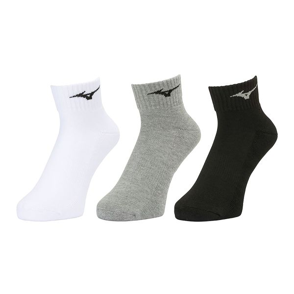ミズノ MIZUNO ベーシック ソックス 3P ショート丈 ユニセックス 男女兼用 靴下 3足組 レディース メンズ スポーツ 足首丈 23-25cm 25-27cm