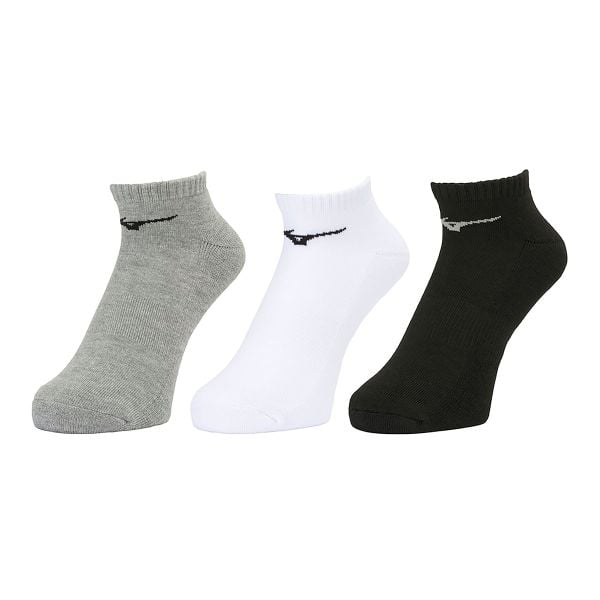 ミズノ MIZUNO ベーシック ソックス 3P アンクル丈 ユニセックス 靴下 3足組 レディース メンズ スポーツ 足首丈 スニーカーソックス 23-27cm