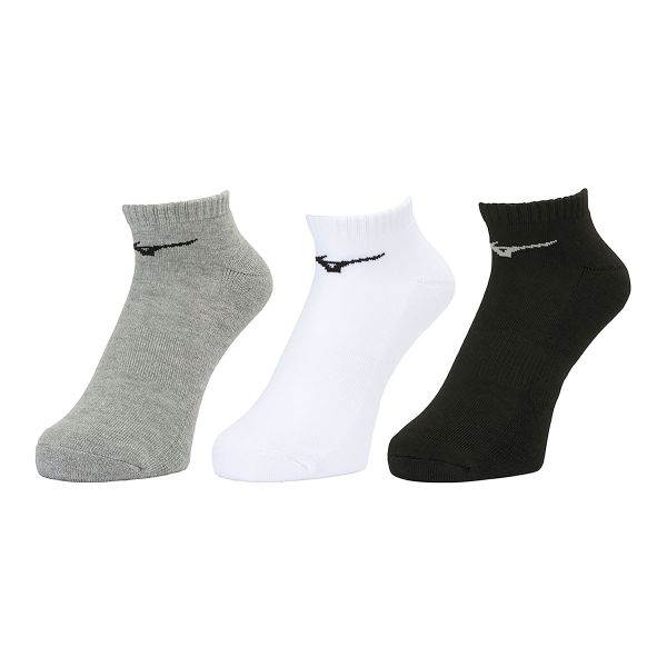 ミズノ MIZUNO ベーシック ソックス 3P アンクル丈 ユニセックス 靴下 3足組 レディース メンズ スポーツ 足首丈 スニーカーソックス 23-27cm