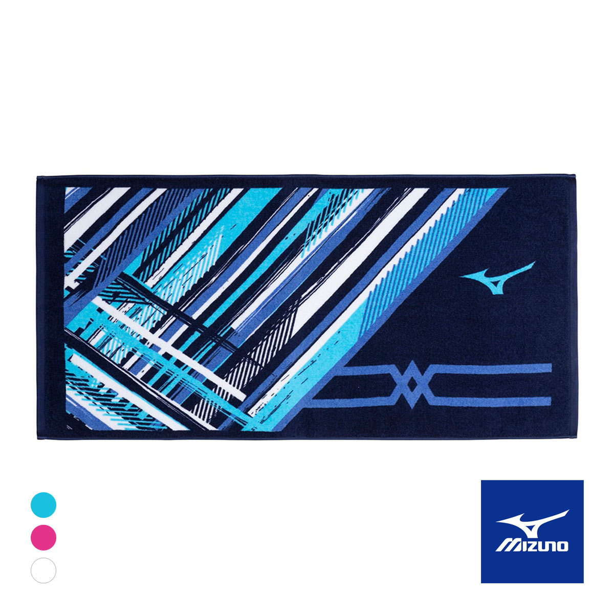 ミズノ 今治製バスタオル スポーツタオル 綿100％ 箱入り 日本製 ユニセックス 男女兼用 ギフト プレゼント 快適 国産(BU-ブルー-Free)