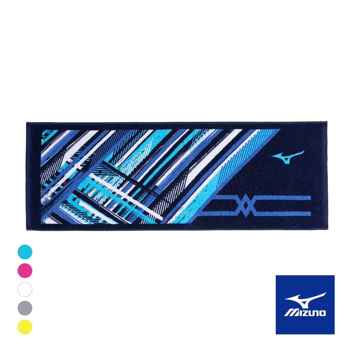 ミズノ 今治製スポーツタオル 箱入り ユニセックス 男女兼用 日本製 綿100％ ビッグフェイスタオル ミニバスタオル プレゼント(BU-ブルー-Free)