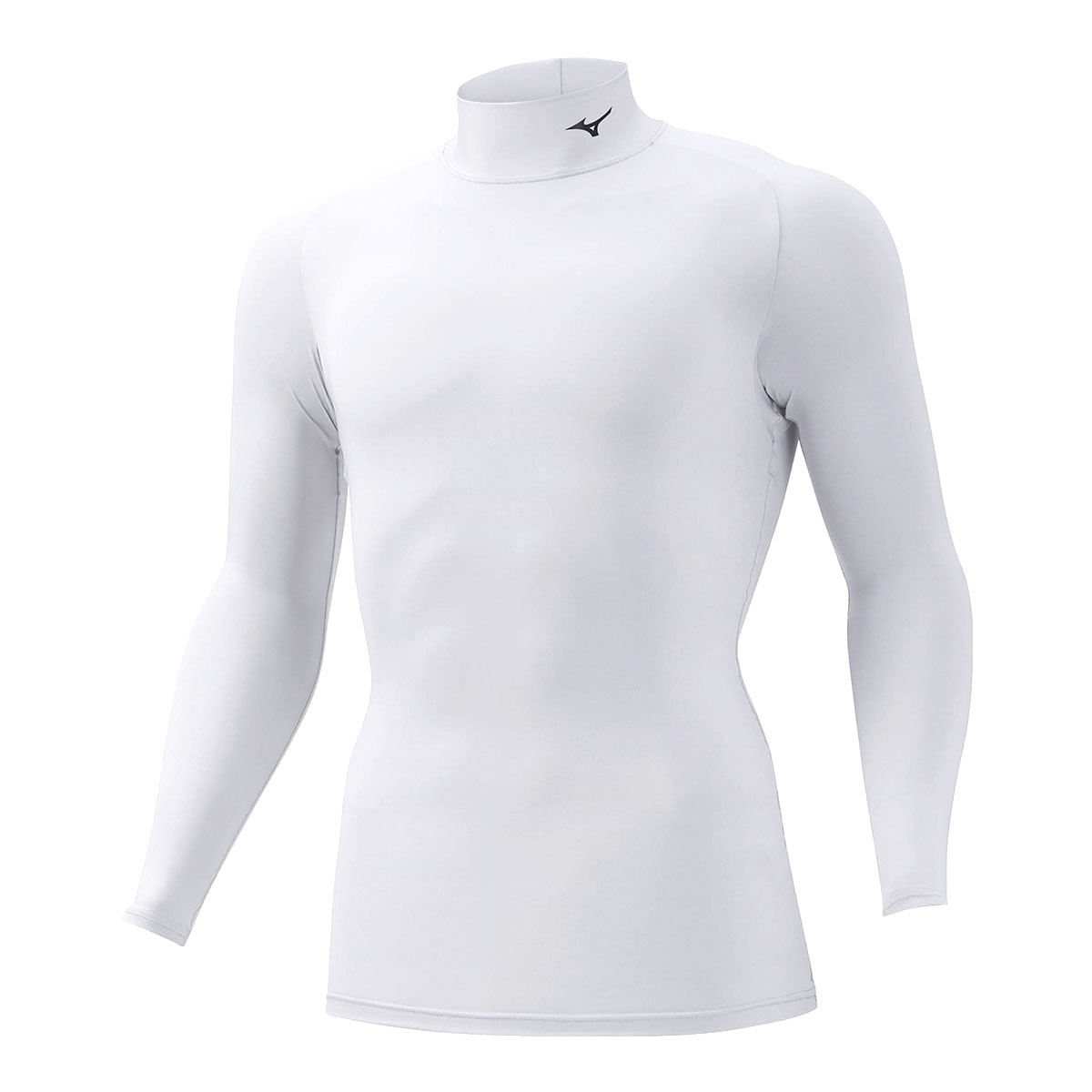 ミズノ MIZUNO バイオギア BIOGEAR シャツ メンズ ハイネック 長袖 コンプレッション スポーツ(WH-ホワイト-S)