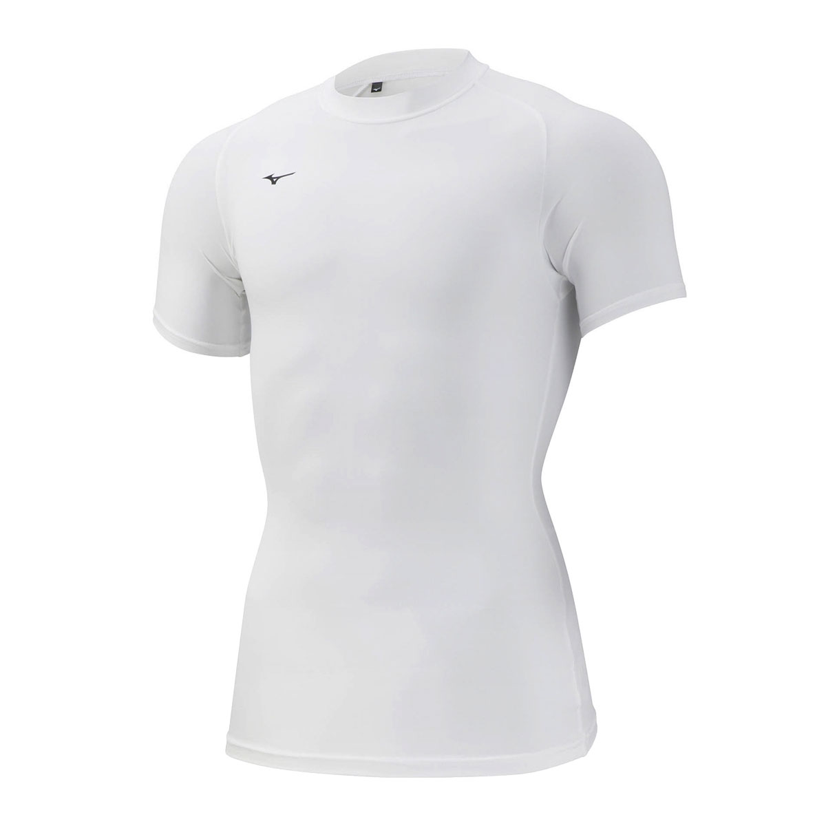 ミズノ MIZUNO バイオギア BIOGEAR シャツ メンズ クルーネック 半袖 コンプレッション スポーツ 丸首(WH-ホワイト-S)