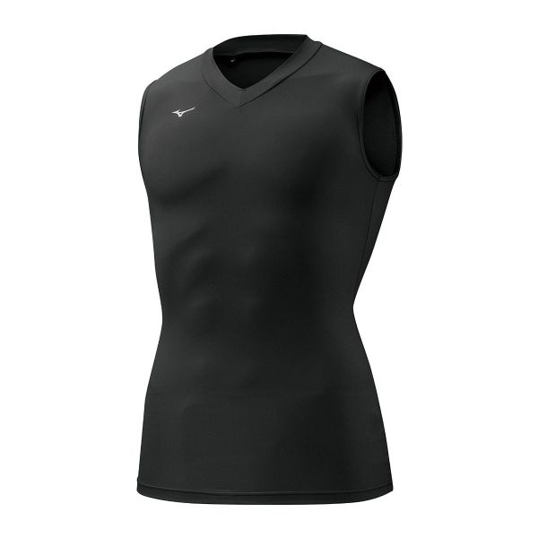 ミズノ MIZUNO バイオギア BIOGEAR シャツ メンズ Vネック ノースリーブ コンプレッション スポーツ