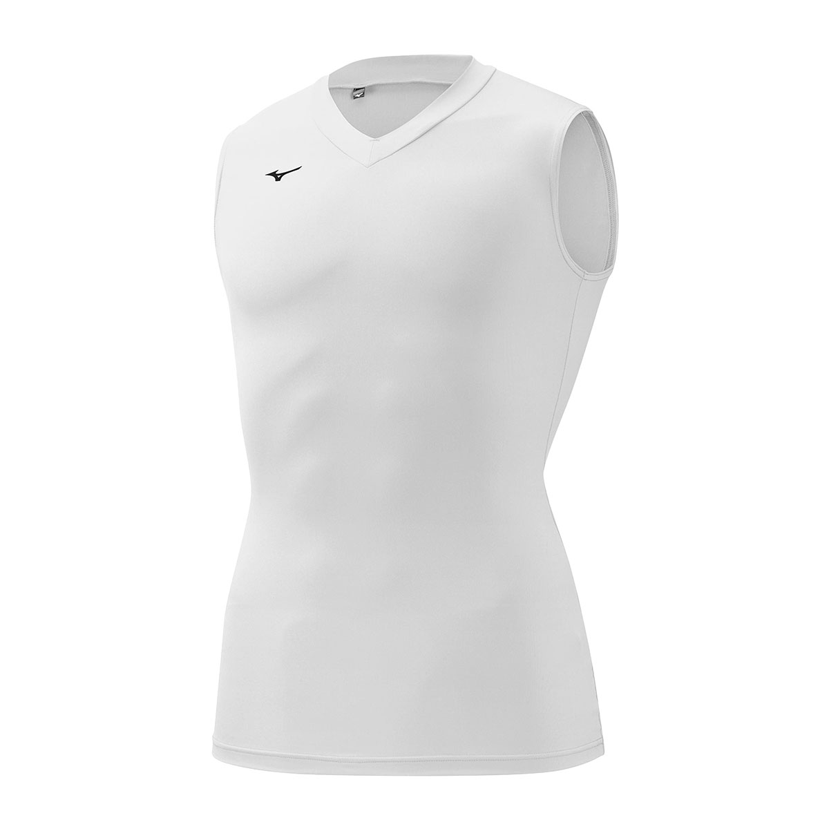 ミズノ MIZUNO バイオギア BIOGEAR シャツ メンズ Vネック ノースリーブ コンプレッション スポーツ(WH-ホワイト-S)
