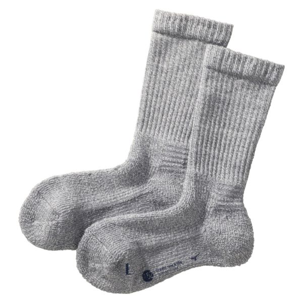 ミズノ MIZUNO ブレスサーモ BREATH THERMO ソックス クルー丈 レディース ウール 厚手 パイル あったか 保温 吸湿発熱